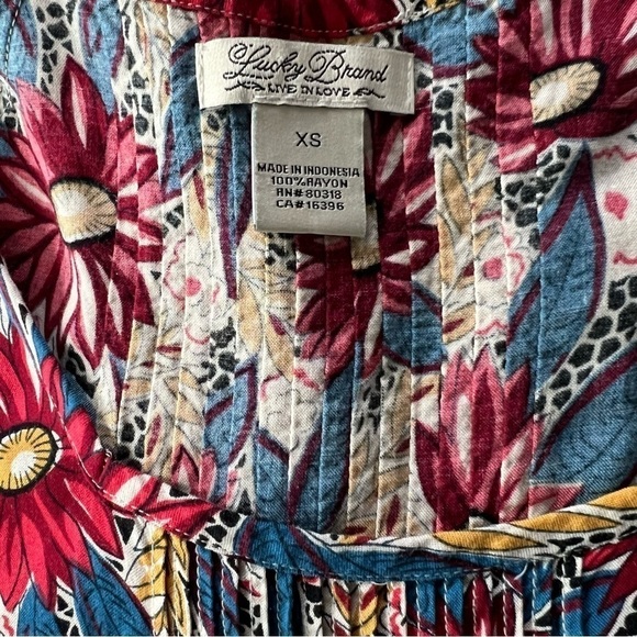 Lucky Brand Floral Print Boho Dress - Picture 3 of 3